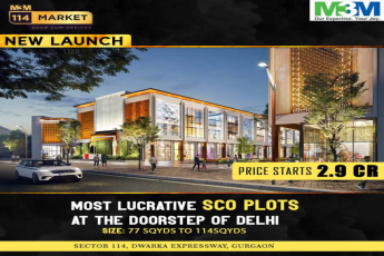 New launch price starting Rs 2.9 Cr. at M3M 114 Market, Gurgaon