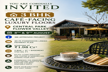 Explore 3 BHK Café-Facing Luxury! || Visit Central Park Flower Valley || Discover Your Dream Home on 8th & 9th August