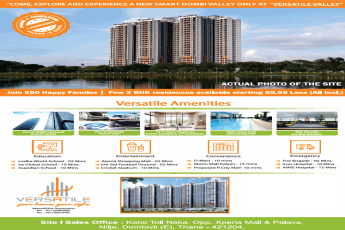 Few 2 BHK residences available Rs 59,95 Lacs at Versatile Valley, Mumbai