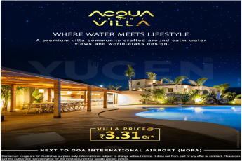 Luxury Villas by Acquafront Villa, Next to Goa International Airport, Starting at ₹3.31 Cr