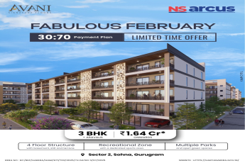 Discover Luxury Living at Avani Signature Floors, 3 BHK in Sector 2, Sohna, Gurugram from ₹1.64 Cr Onwards