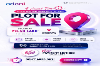 Secure Your Plot Now – Adani Sector 63 || Limited Time Plot Sale in Gurugram || Premium Plots Starting at ₹3.50 Lakh