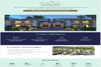 Book Ultra Luxurious Golf Villas Starting at Rs. 6 Cr. at ATS Pristine Golf Villas in Noida