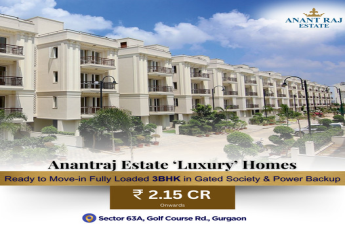 Anant Raj Estate Unveils Opulent 3BHK 'Luxury Homes' on Golf Course Road, Sector 63A, Gurgaon