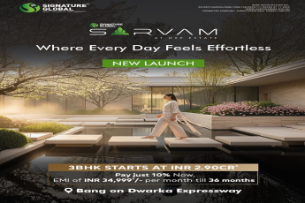 Discover Luxury Living with SARVAM by Signature Global, 3BHK from INR 2.90Cr, Dwarka Expressway