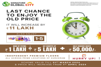 Clock's Ticking: Grab the Current Rates at Signature Global City Gurugram Before the Price Leap