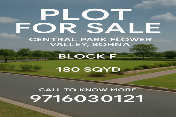 Discover Premier Plots in Central Park Flower Valley || Your Dream Plot Awaits in Sohna || Secure Your 180 Sqyd Plot Now