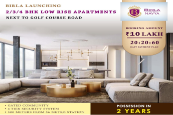 Birla Navya Launching 2 & 3 & 4 BHK Low Rise Apartments in  Sector 63, Golf Course Extension Road, Gurgaon