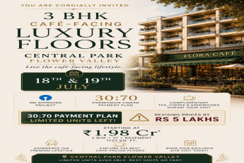 3 BHK Café-Facing Luxury Floors Open for Booking! || Limited Units Available at Central Park Flower Valley || Explore Café-Facing Lifestyle Now!