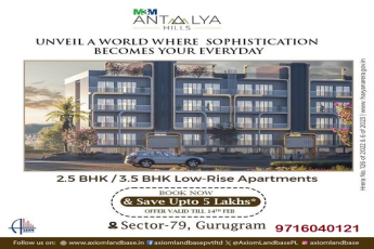 M3M Antalya Hills: Experience Everyday Sophistication with Low-Rise Apartments in Sector 79, Gurugram