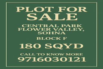 Secure Your 180 Sqyd Plot in Central Park Flower Valley || Don't Miss Out on Block F Plots || Explore Prime Plots in Sohna Now