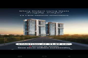 Luxury Living Starts at ₹1.57 Cr, Sector 36, Sohna, 3 & 4 BHK Premium Apartments