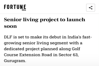 DLF Senior Living Launch Soon! || Exclusive Senior Living in Sector 63 || Discover DLF's New Project Launch