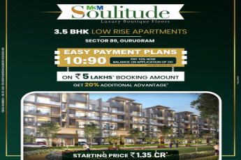 Presenting 10:90 easy payment plan at M3M Soulitude in Sector 89, Gurgaon