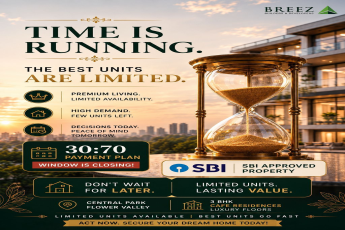 Secure Your Dream Home at Breez Café Residences || Limited Units Available at Central Park Flower Valley || Act Now: 30:70 Payment Plan Closing