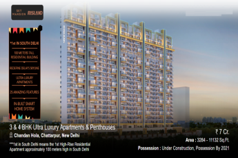 Presenting 3 and 4 BHK ultra luxury apartments and Penthouses at Risland Sky Mansion in New Delhi