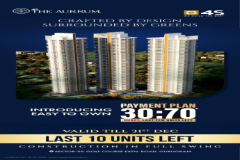 Last 10 Units at The Aurrum, 4S Developers, Sector-59, Gurugram - Own Now!