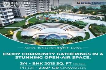 Discover Bestech Altura: Luxury 3/4 BHK in Sector 79, Gurugram at ₹2.92 Cr Onwards