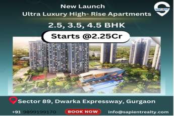Sapient Realty Announces the Launch of Ultra Luxury High-Rise Apartments in Sector 89, Dwarka Expressway, Gurgaon