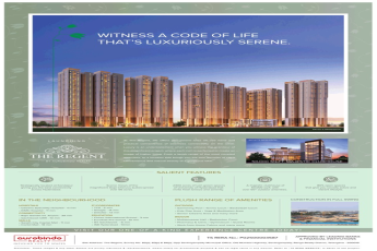 Premium 3 BHK Residences at Aurobindo The Regent in Kondapur, Hyderabad