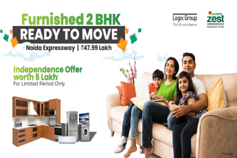 Furnished 2 BHK ready to move  at Logix Blossom Zest, Noida