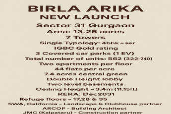 Discover Luxury Living at Birla Arika, Sector 31 Gurgaon