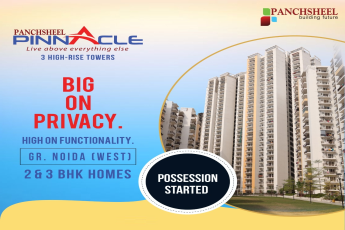 Big on privacy at Panchsheel Pinnacle, Greater Noida