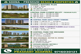 Discover Premium Resale Properties in Sohna || Exclusive Deals on Sohna Resale Units || Grab the Best Resale Properties in Sohna Now