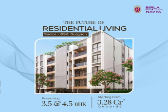 Luxurious 3.5 & 4.5 BHK low rise floors in the heart of Gurgaon by Birla Navya