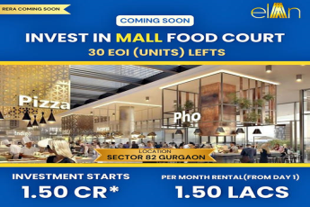 Elan's Exclusive Investment Opportunity: The Mall Food Court in Sector 82, Gurugram