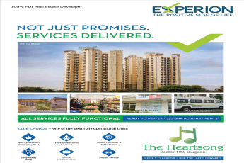 Reside in ready to move in AC apartments at Experion The Heartsong in Gurgaon