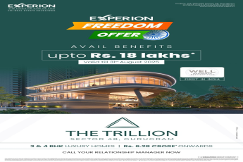 Exclusive Freedom Offer at The Trillion, Gurugram - Avail Benefits Up To Rs. 18 Lakhs!