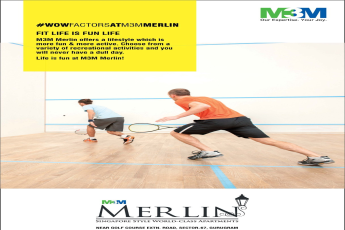 Kick start your healthy lifestyle at M3M Merlin with a variety of recreational activities