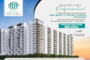 Possession starts from Dec 2023 at Merlion Galaxia, Hyderabad