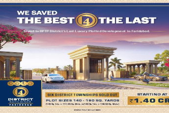 Invest in BPTP District last luxury plotted  developnebt in Faridabad