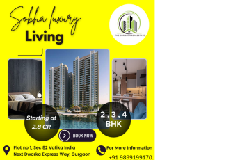 Sobha Luxury Living: Exquisite 2, 3, 4 BHK Apartments Next to Dwarka Expressway, Gurgaon
