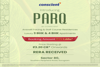 Discover Luxury at Conscient Parq: Premium 3 & 4 BHK Apartments in Sector 80, Gurugram
