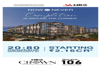 Don't Miss Out on MRG Crown Completion! || Ownership Opportunity Starting at ₹2.16 Cr || Secure Your MRG Crown Residence Now