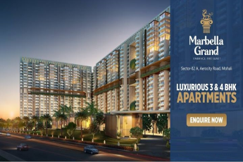 Book luxurious 3 & 4 bhk apartments at SRG Marbella Grand in Mohali