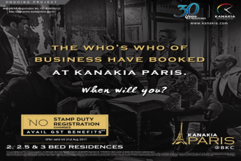 Kanakia Paris offers 2 & 3 bed residences with GST benefits having no Stamp Duty and Registration Charges