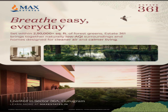 Live in Serenity at Estate 361, Sector 36A, Gurugram by Max Estates