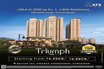 ATS Triumph: Spacious 4 BHK Luxury in the Heart of Gurugram's Dwarka Expressway