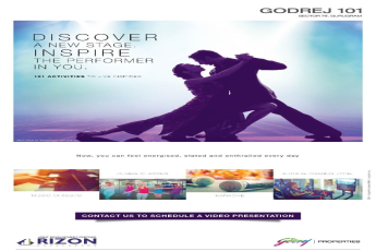 Discover a new stage inspire the performer in you at Godrej 101 in Gurgaon