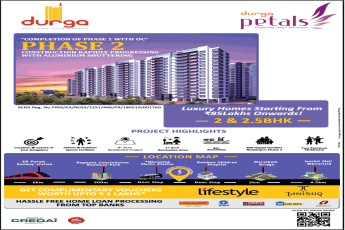 Get complimentary vouchers lifestyle worth upto Rs 1 Lakhs at Durga Petals, Bangalore