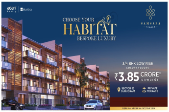 Adani Samsara new launch 3 & 4 BHK apartments Rs  3.85 Cr in Gurgaon