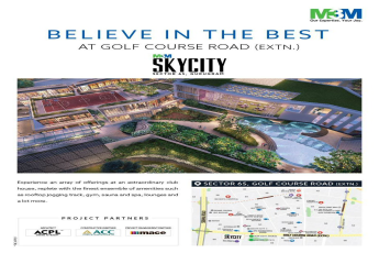 M3M Sky City, believe in the best at Golf Course Road (Extn.)  Gurgaon