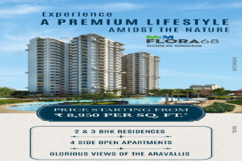 Book 2 & 3 BHK residences price starting from Rs  8,950 per sq. ft. at M3M Flora 68, Gurgaon