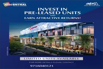 AIPL Joy Central Gurugram: The Ultimate Investment in Pre-Leased Commercial Space