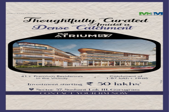 Thoughtfully curated amidst a dense catchment at M3M Atrium 57, Gurgaon