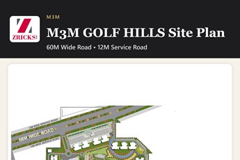 M3M GOLF HILLS Site Plan: Planned Around Green Open Spaces
